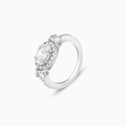 Silver Celestial Zircon Ring