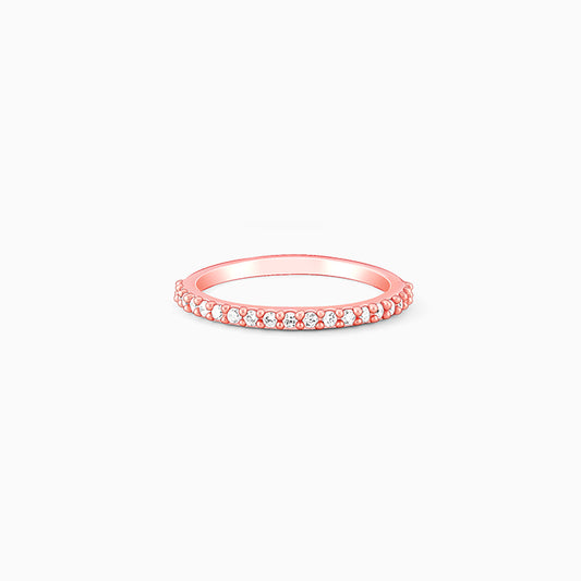Rose Gold Serenity Line Ring