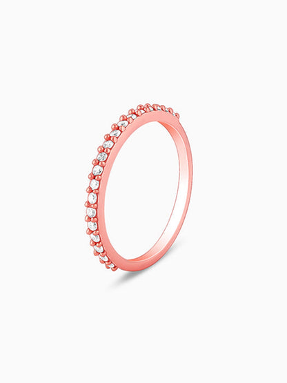 Rose Gold Serenity Line Ring