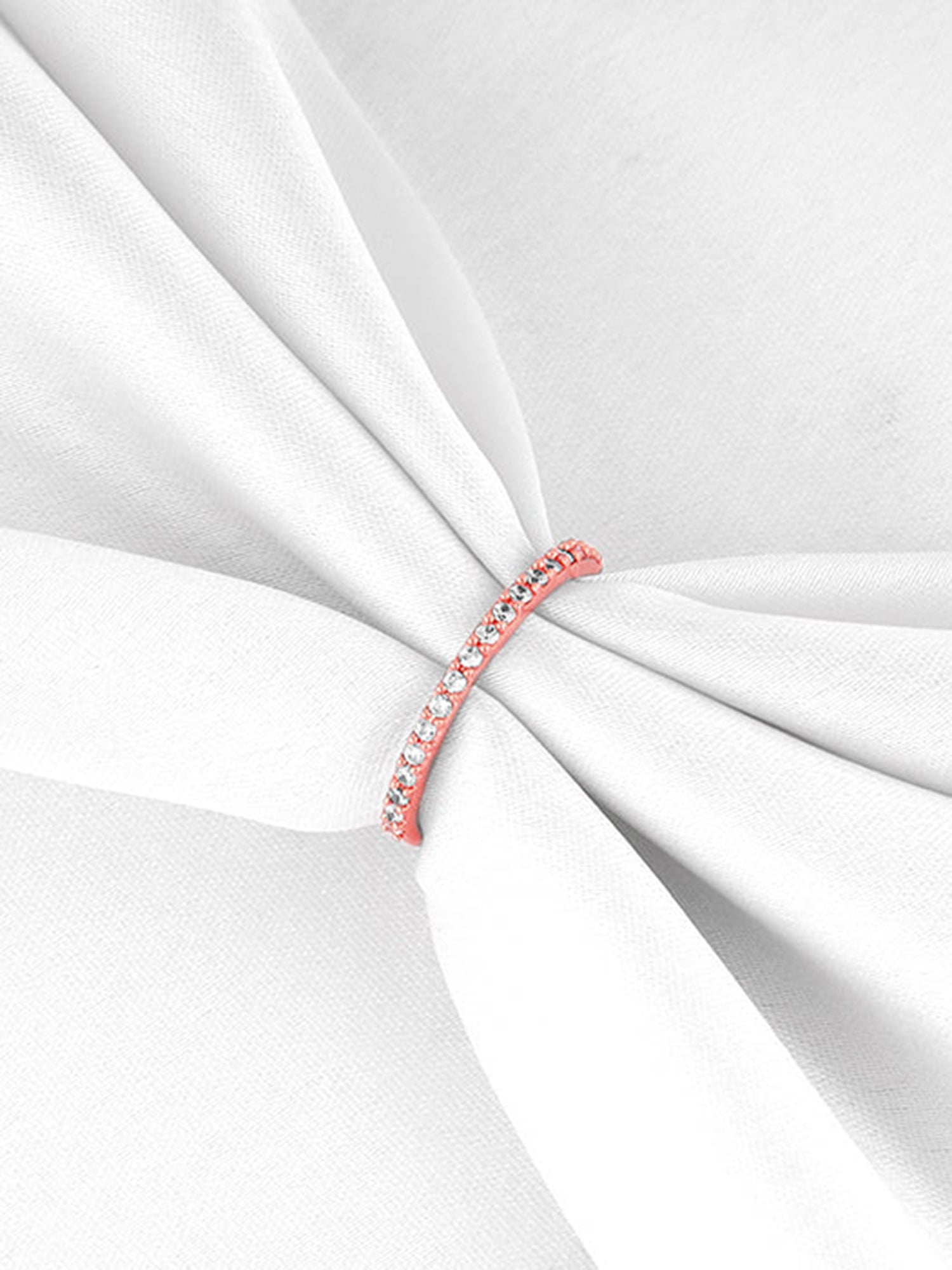 Rose Gold Serenity Line Ring