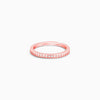 Rose Gold Zircon Channel of Love Ring