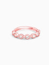 Rose Gold Zircon Melange Ring (Size 13)