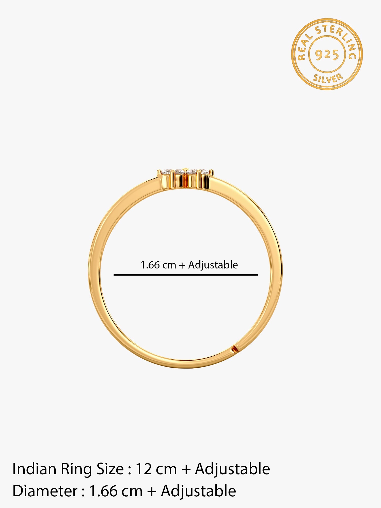 Golden Star Constellation Ring