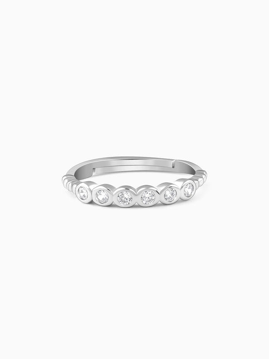 Silver Sparkle Eternity Ring