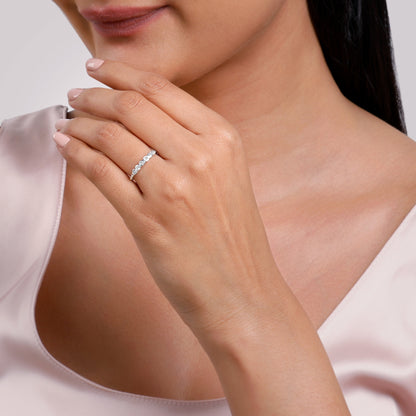 Silver Sparkle Eternity Ring