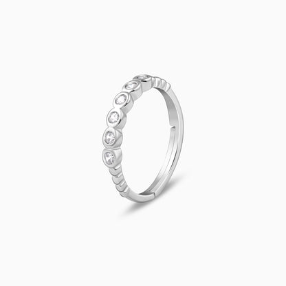 Silver Sparkle Eternity Ring