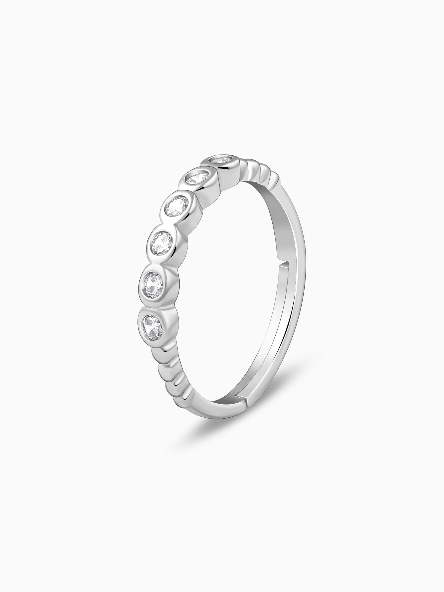 Silver Sparkle Eternity Ring