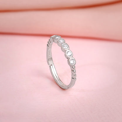 Silver Sparkle Eternity Ring