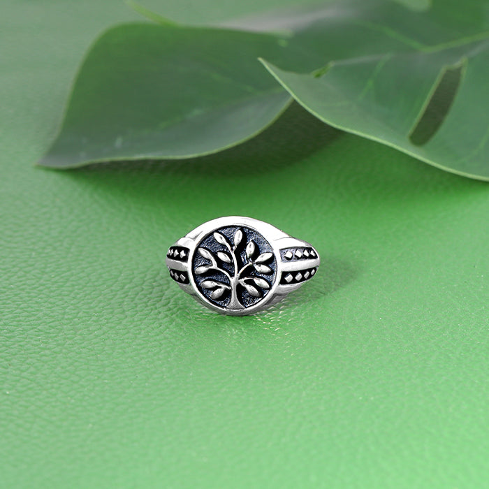 Celtic Tree of Life Ring Silver with 18K Accents — Basil-Ltd: Irish & Celtic