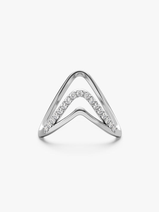 Silver Sparkling Spirits Vanki Ring