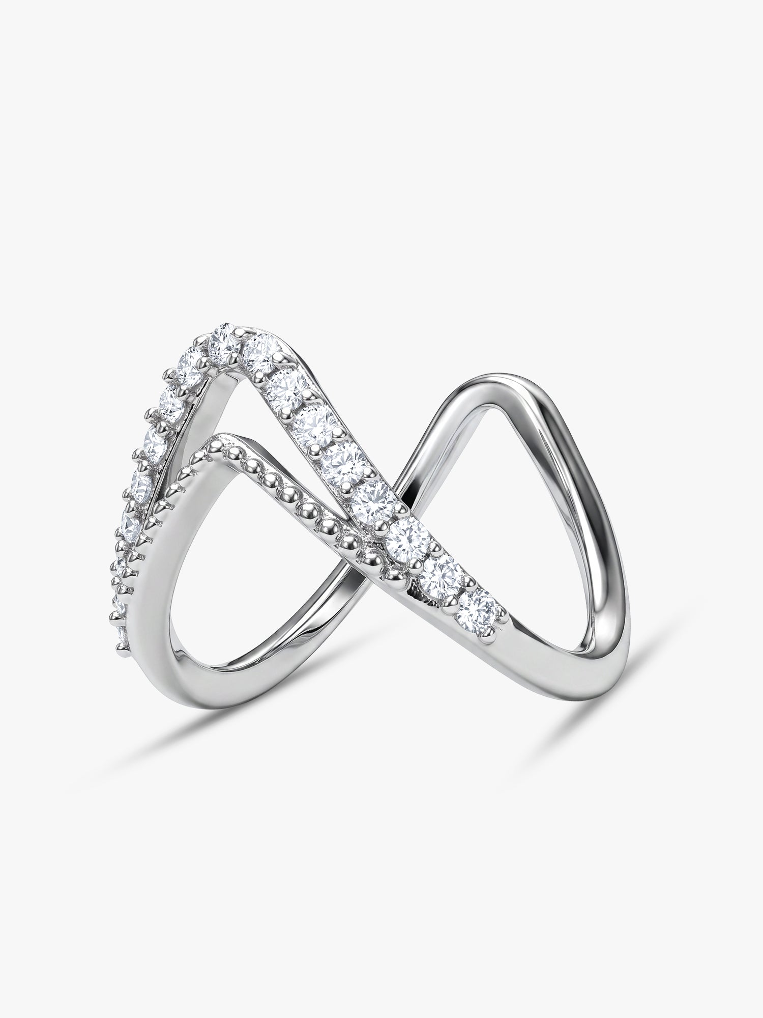 Silver Sparkling Spirits Vanki Ring