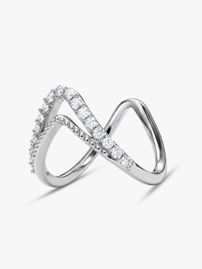 Silver Sparkling Spirits Vanki Ring