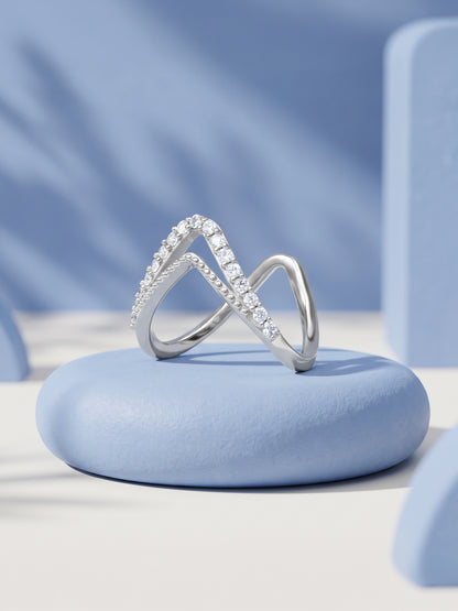 Silver Sparkling Spirits Vanki Ring