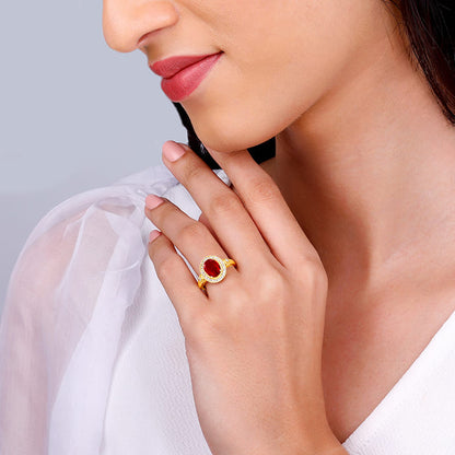 Golden Poetic Love Ring