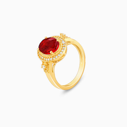 Golden Poetic Love Ring