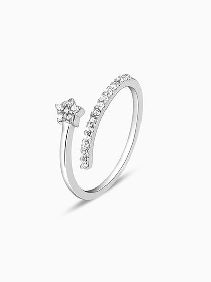 Silver Shooting Star Ring