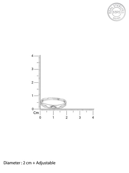 Silver Rhomb Couple Band