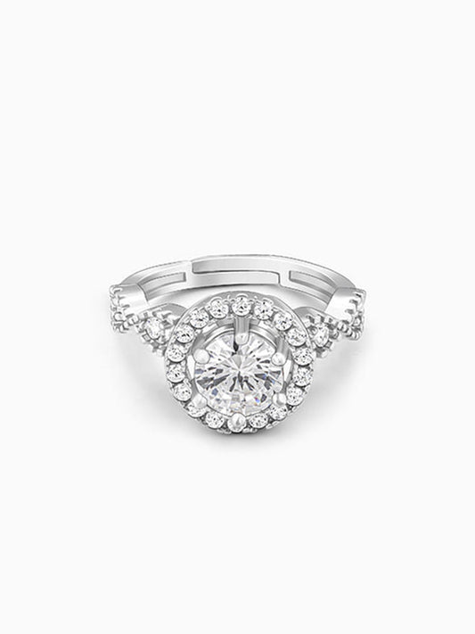 Silver Zirconia Jubilee Ring