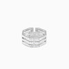 Silver Octagonal Elegance Ring