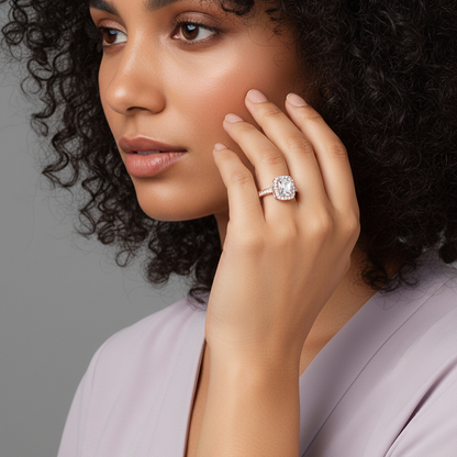 Rose Gold Classic Solitaire Ring