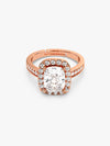 Rose Gold Classic Pendant With Link Chain