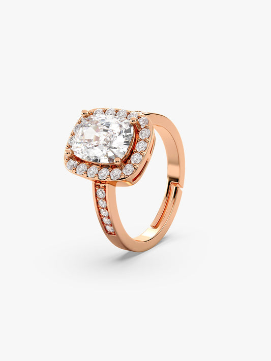 Rose Gold Classic Solitaire Ring