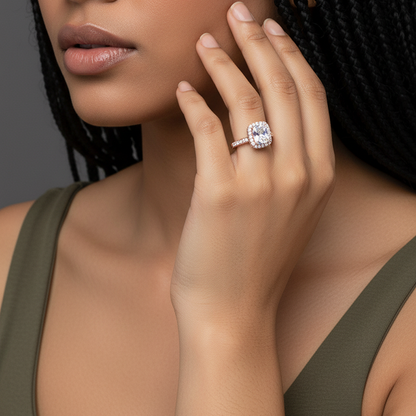 Rose Gold Classic Solitaire Ring