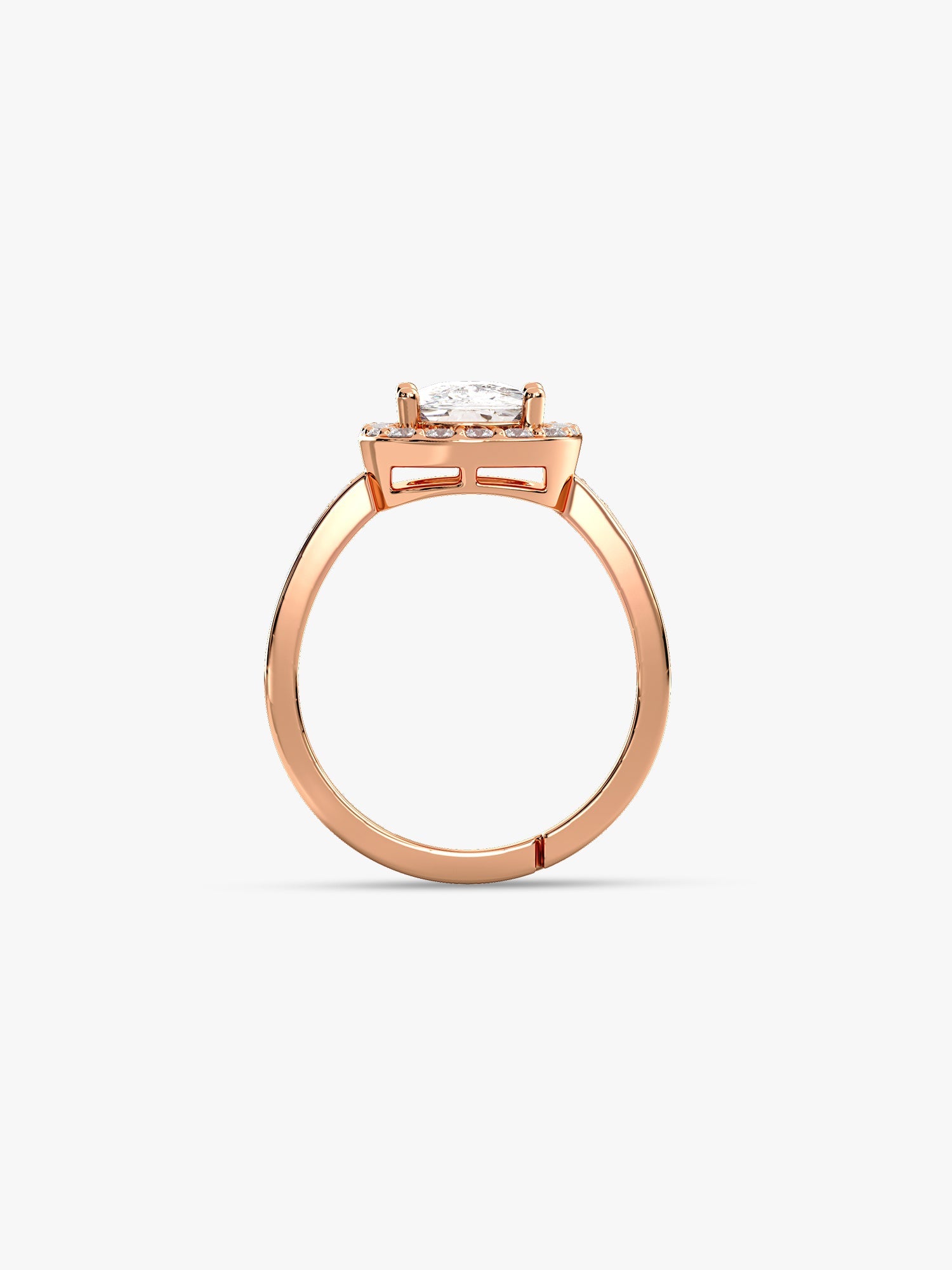 Rose Gold Classic Solitaire Ring