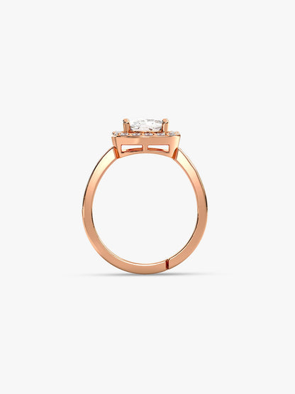 Rose Gold Classic Solitaire Ring