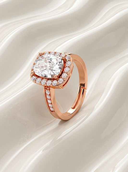 Rose Gold Classic Solitaire Ring