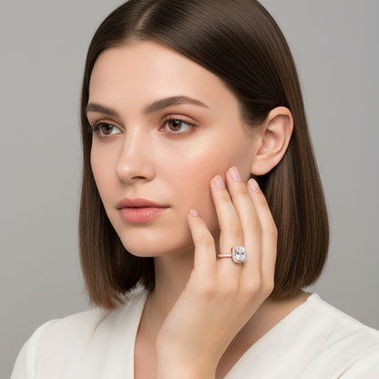 Rose Gold Classic Solitaire Ring