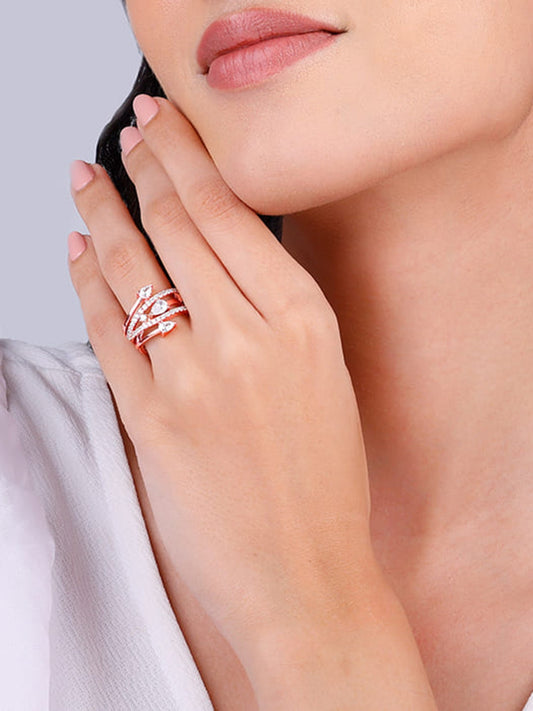 Rose Gold Classic Elegance Ring
