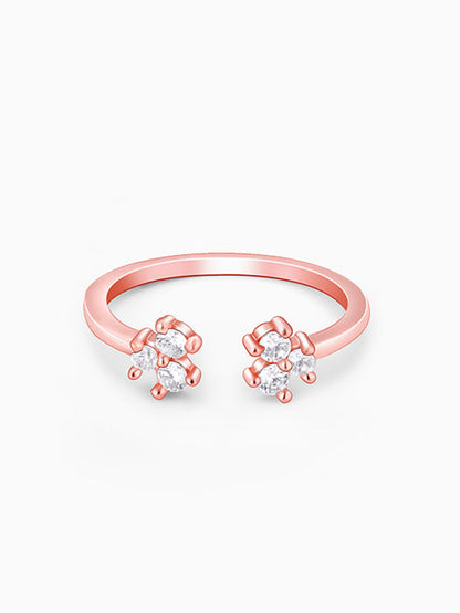 Rose Gold Brahma Kamal Ring