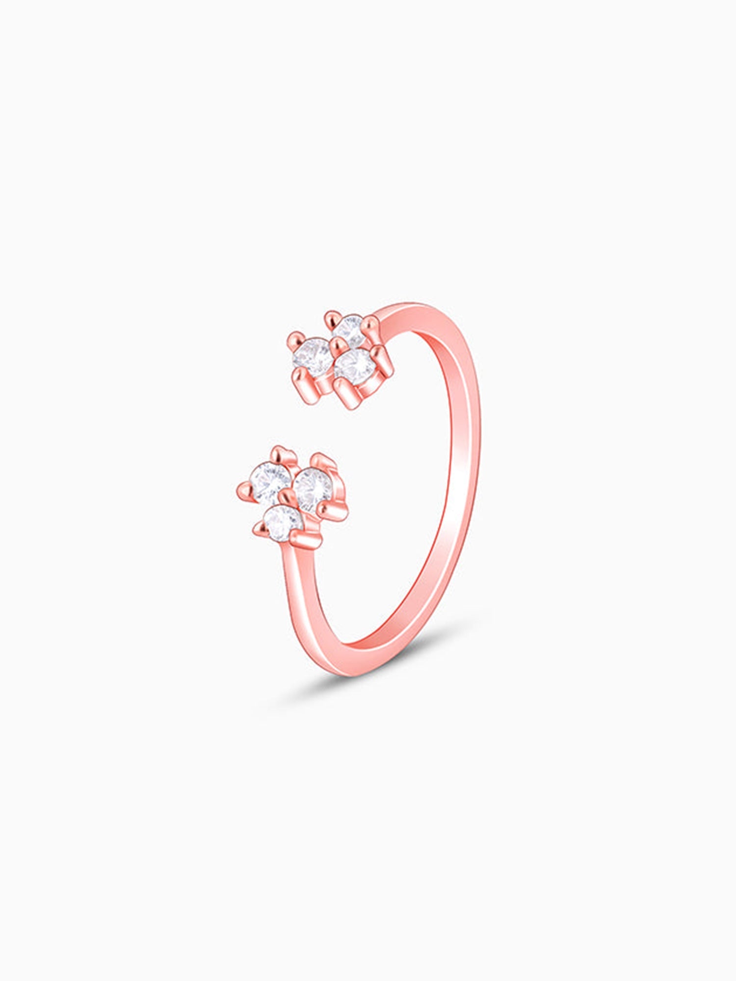 Rose Gold Brahma Kamal Ring