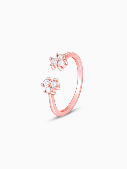 Rose Gold Brahma Kamal Ring
