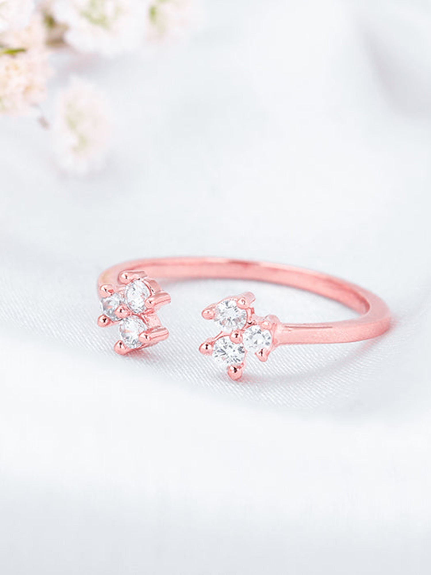 Rose Gold Brahma Kamal Ring