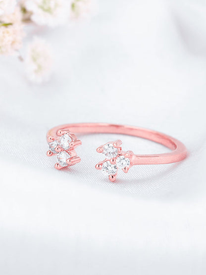 Rose Gold Brahma Kamal Ring