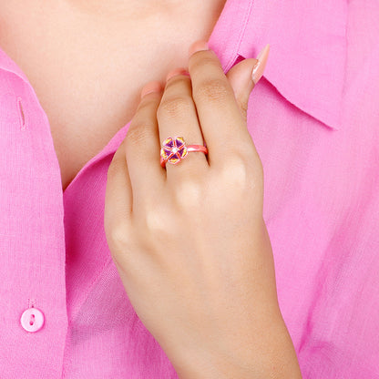 Bhumi Rose Gold Bell Mallow Ring
