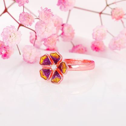 Bhumi Rose Gold Bell Mallow Ring