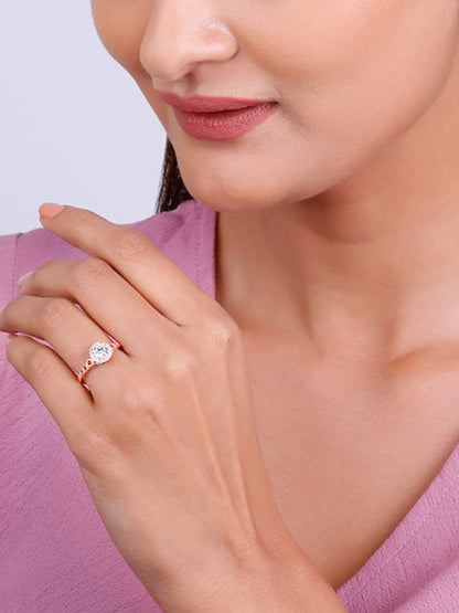 Rose Gold Encircled Ring