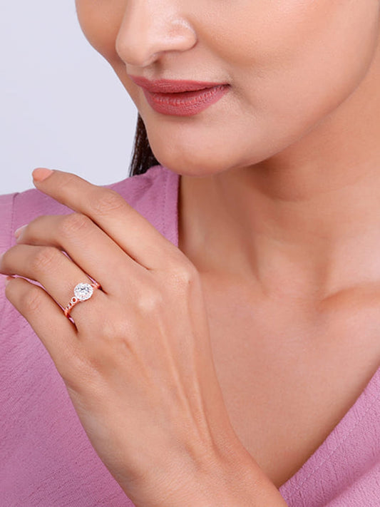 Rose Gold Encircled Ring