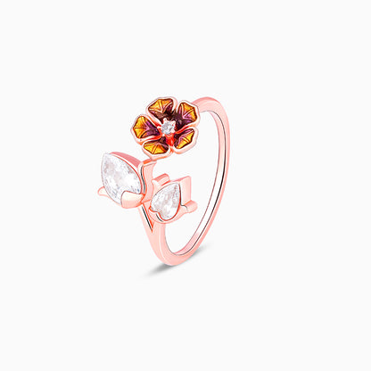 Bhumi Rose Gold Bell Mallow Open Ring