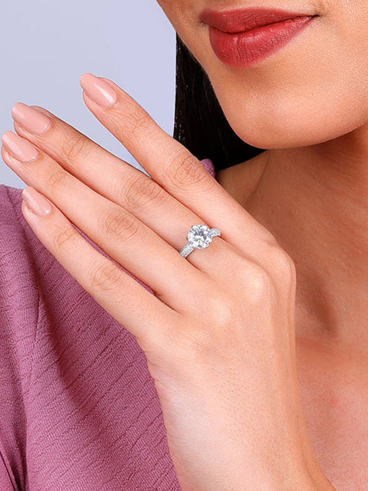 Silver Sparkle On  Ring