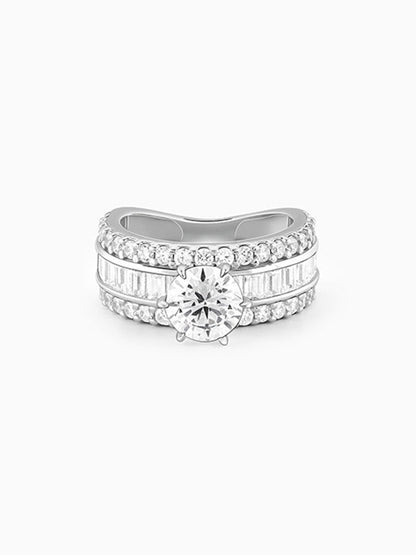 Silver Chambered Ring