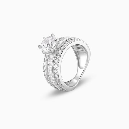 Silver Chambered Ring