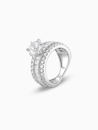 Silver Chambered Ring