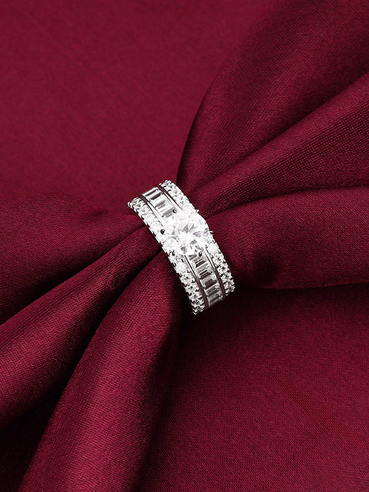 Silver Chambered Ring