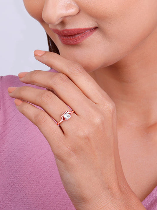 Rose Gold Beauty Blinks Ring