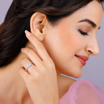 Silver Midnight Elegance Ring