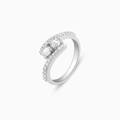 Silver Midnight Elegance Ring